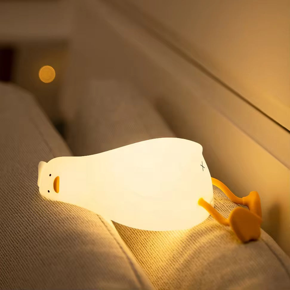 Silicone Duck Shape Touch Led Lamp & Mobile Holder