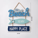 Ocean Style Welcome Sign Hanging Door Sign Cafe Creative Shop Wall Hanging