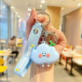 Cute Smile Cloud Keychain
