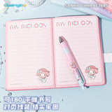 Sanrio B6 PU Leather Notebook Cute Character Journal with Lock Strap & Color Pages