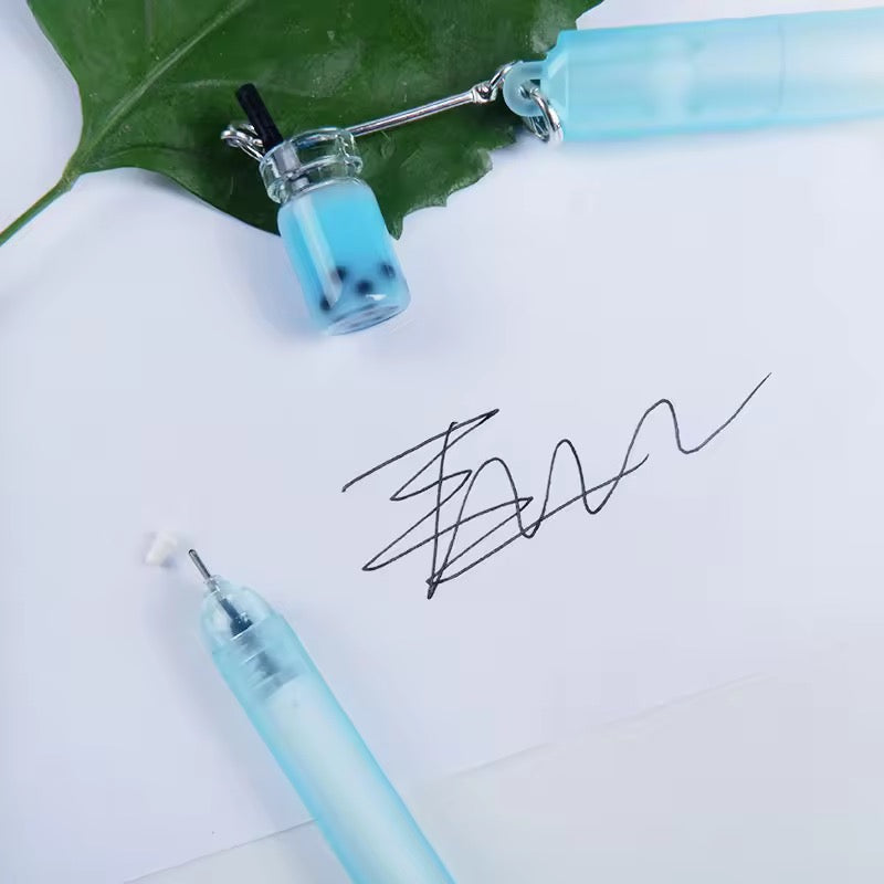 Pearl milk tea pendant gel pen