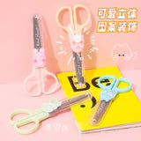 Kawaii Cute Cartoon Mini Scissors With Transparent Cover