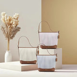 Premium Pleated Shoulder Tote Bag for Women Lightweight Casual Crossbody Handbag with Leather Trim SparkelsSparkels