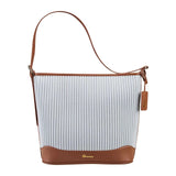Premium Pleated Shoulder Tote Bag for Women Lightweight Casual Crossbody Handbag with Leather Trim SparkelsSparkels