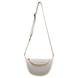 Women’s Pleated Crescent Crossbody Shoulder Bag Lightweight Fashion Sling Bag with Adjustable Strap SparkelsSparkels