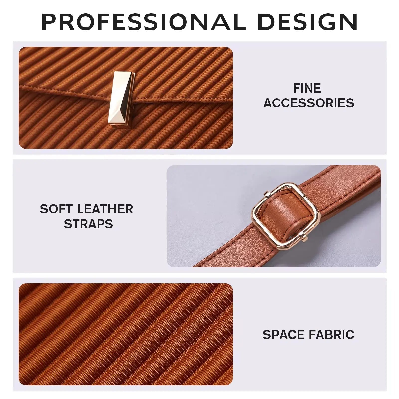 Women’s Elegant Pleated Shoulder & Crossbody Handbag Lightweight Fashion Tote Purse SparkelsSparkels