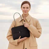 Women’s Elegant Pleated Shoulder & Crossbody Handbag Lightweight Fashion Tote Purse SparkelsSparkels