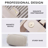 Elegant Pleated Mini Tote Handbag Lightweight Fashion Shoulder & Hand Carry Bag for Women SparkelsSparkels