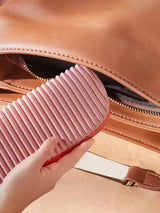 Pleated Wristlet Clutch Lightweight Women’s Makeup Bag Travel Cosmetic Pouch with Zipper Portable Handbag Organize SparkelsSparkels
