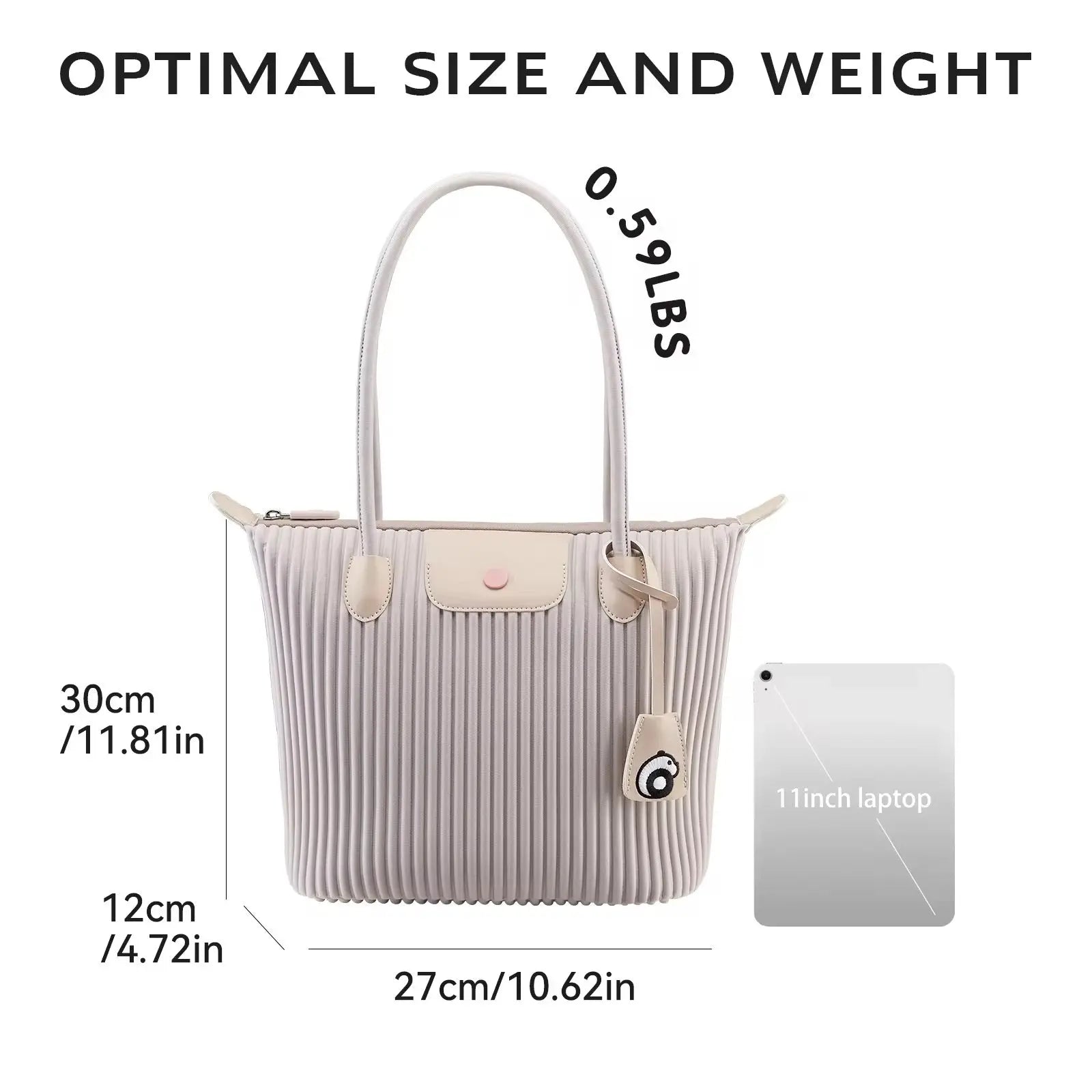 Women’s Lightweight Pleated Tote Bag Stylish Shoulder Handbag for Work, Travel & Everyday Use SparkelsSparkels