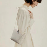 Convertible Pleated Shoulder & Satchel Handbag for Women Lightweight Casual Crossbody Tote with Adjustable Strap SparkelsSparkels