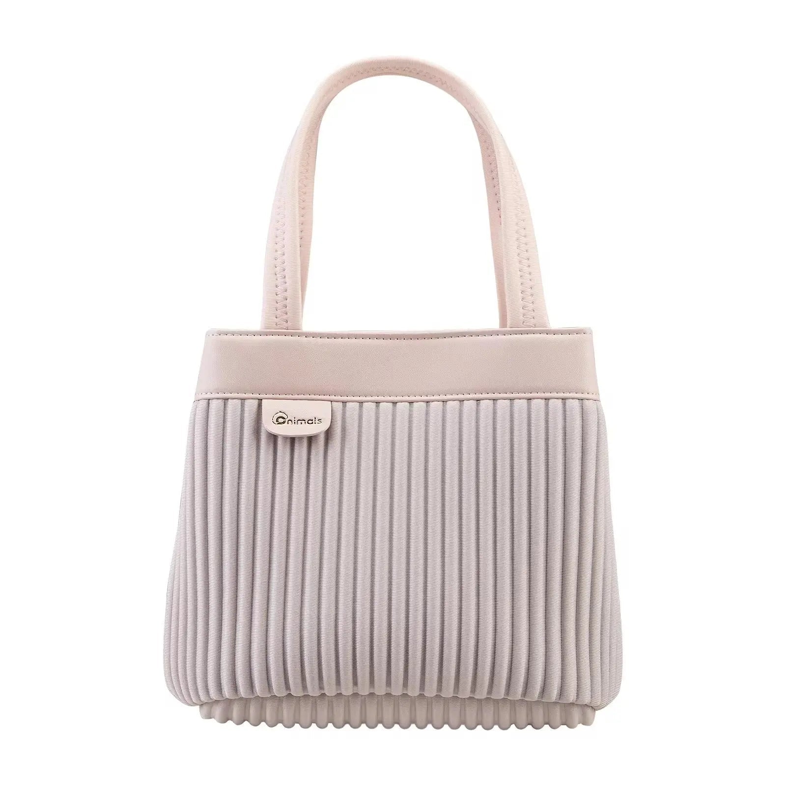 Elegant Pleated Mini Tote Handbag Lightweight Fashion Shoulder & Hand Carry Bag for Women SparkelsSparkels