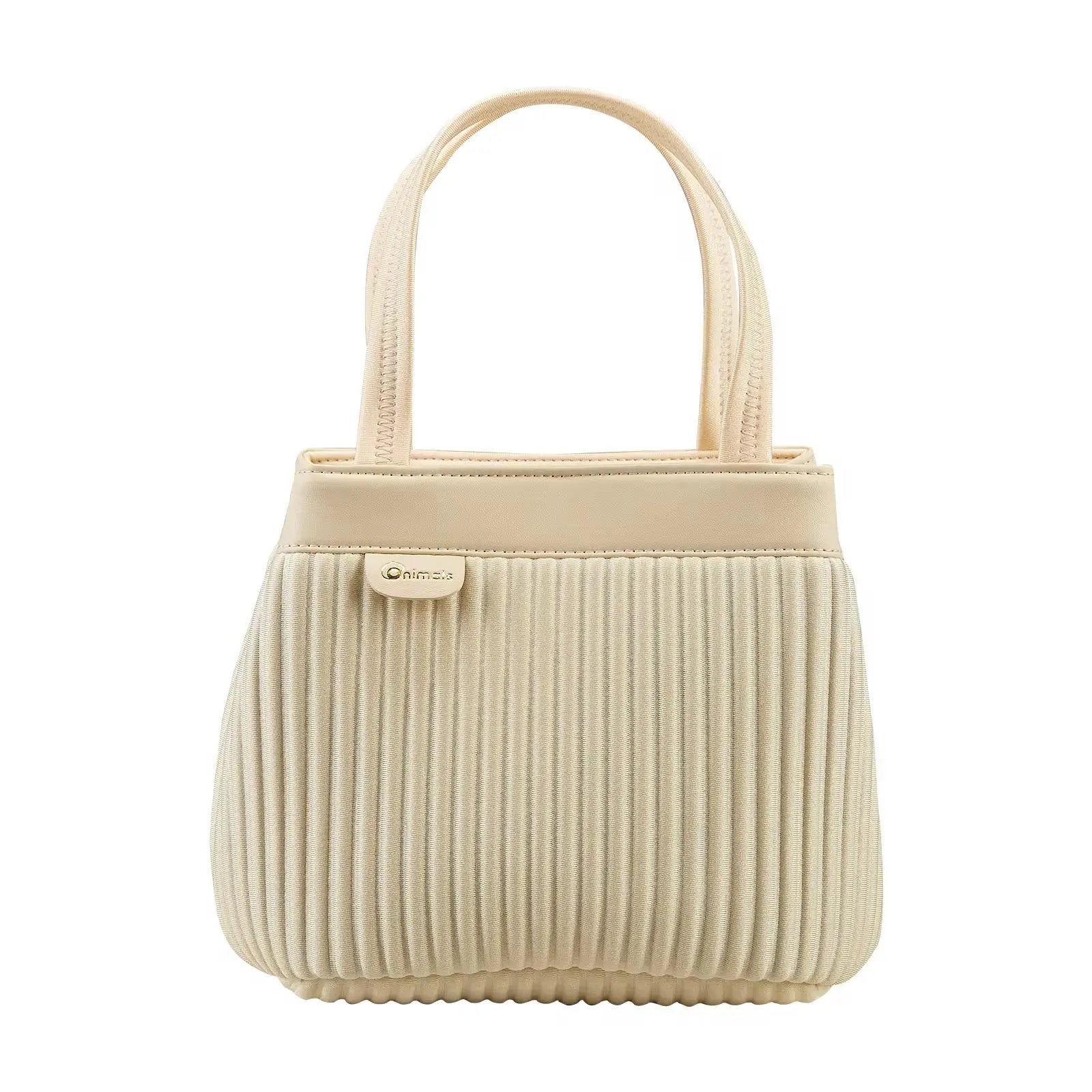Elegant Pleated Mini Tote Handbag Lightweight Fashion Shoulder & Hand Carry Bag for Women SparkelsSparkels