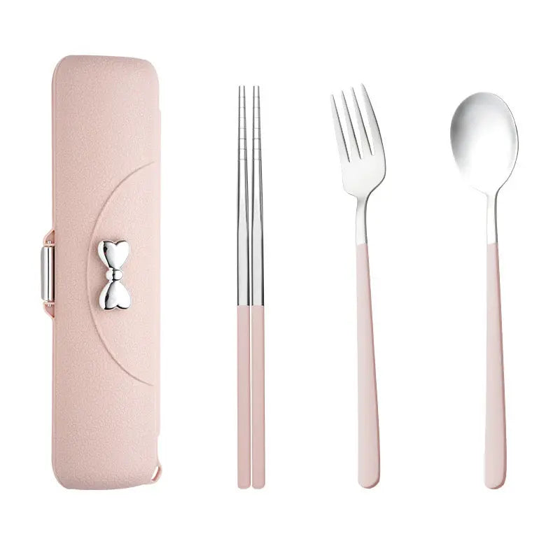Portable Bowknot Travel Cutlery Set SparkelsSparkels