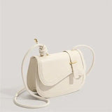 Minimalist Saddle Crossbody Bag for Women Elegant Small PU Leather Shoulder Purse SparkelsSparkels
