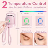 Rechargeable Heated Eyelash Curler Electric Lash Lifter with Quick Heat, Long Lasting Curl & Safety Protection SparkelsSparkels