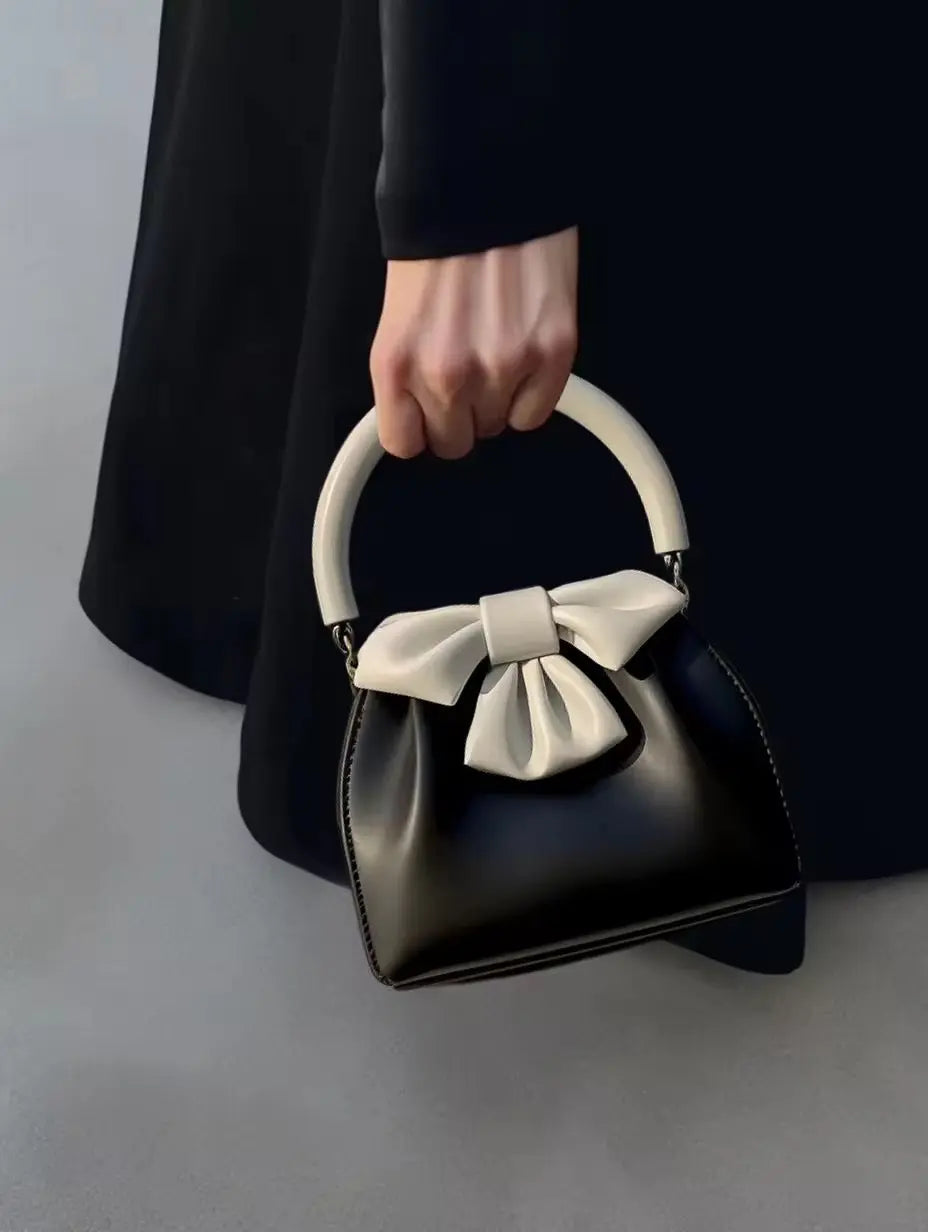Luxury Bow Handle Mini Handbag for Women SparkelsSparkels