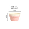 Ice Cream Cone Ceramic Bowl & Cup Set Pastel Pink Dessert Bowl, Snack Cup, Breakfast Bowl, Ice Cream Plate Cute Kitchen Tableware Collection SparkelsSparkels