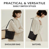 Convertible Pleated Shoulder & Satchel Handbag for Women Lightweight Casual Crossbody Tote with Adjustable Strap SparkelsSparkels