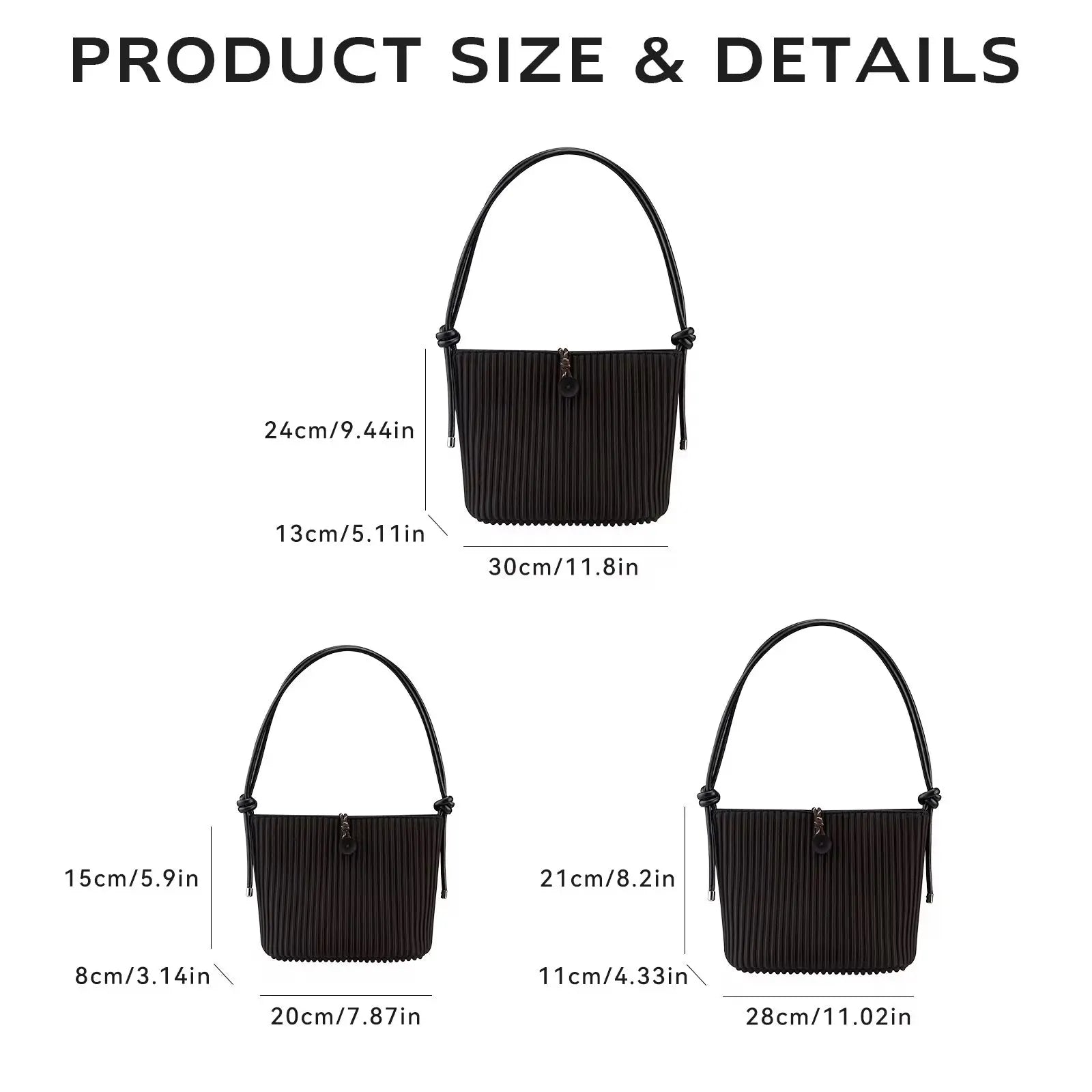 Convertible Pleated Shoulder & Satchel Handbag for Women Lightweight Casual Crossbody Tote with Adjustable Strap SparkelsSparkels