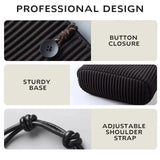 Convertible Pleated Shoulder & Satchel Handbag for Women Lightweight Casual Crossbody Tote with Adjustable Strap SparkelsSparkels