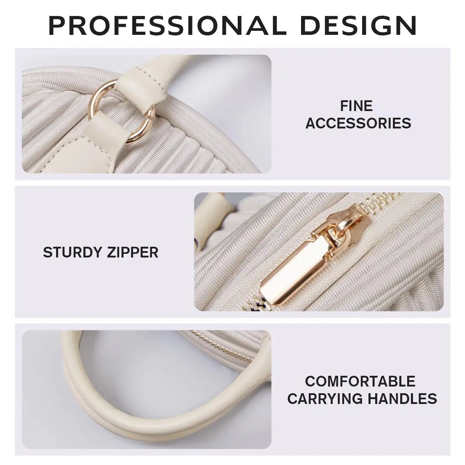 Women’s Pleated Mini Bowling Bag Lightweight Crossbody & Handbag Elegant Small Shoulder Purse SparkelsSparkels