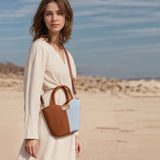 Two-Tone Pleated Tote Shoulder Bag Lightweight Stylish Handbag for Women Casual & Chic Everyday Purse SparkelsSparkels