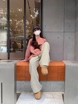 Stars Pattern Knitted Sweater Women Winter O-Neck Casual Pullover