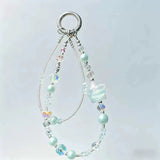 Star Charm Crystal Beaded Keychain