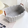 Handmade Cotton Rope Basket Desktop Cosmetic Organizer