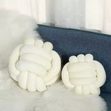 Plush Knot Ball Cushion PillowDecorative Throw Pillow for Sofa & Bed Soft Knot Ball Toy Cushion