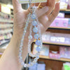 Iridescent Crystal Beaded Phone Charm