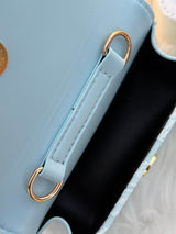 Pearl Handle Lace Bow Mini Handbag for Girls Cute Princess Shoulder PurseKorean Style Crossbody Bag