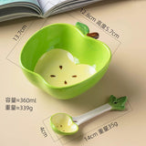Cute Fruit Ceramic Bowl with Spoon