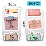 500Pcs Inspirational Quote StickersMotivational Affirmations for Scrapbook, Laptop, Phone & DIY