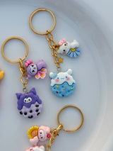 Kawaii Character Keychain Collection Adorable Pastel Charms