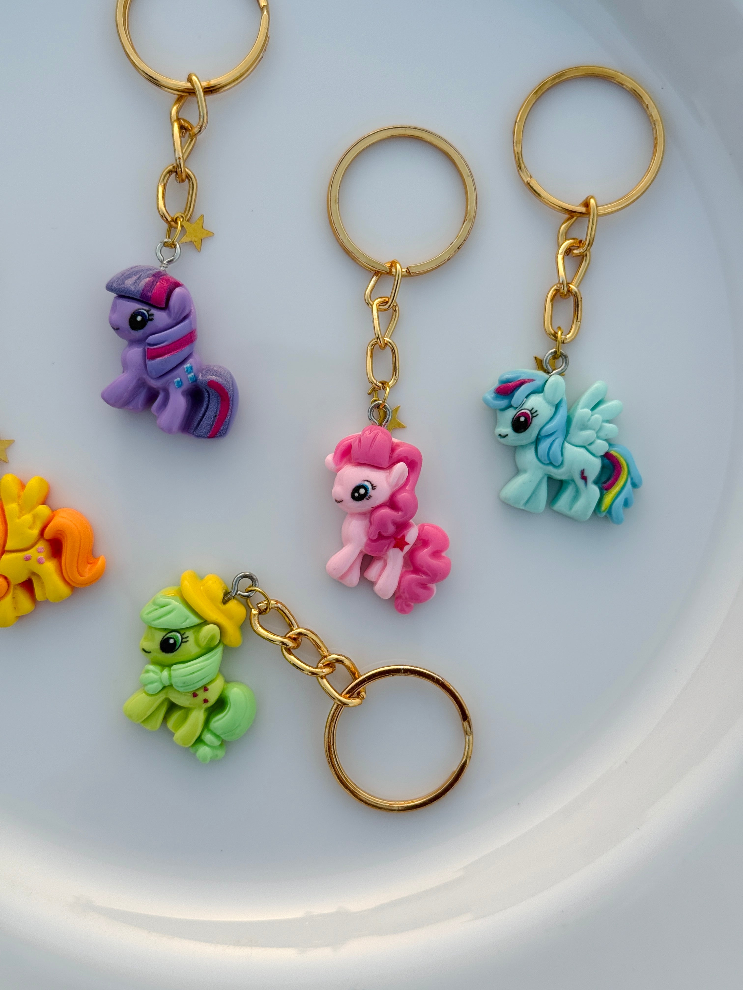 Magical Pony Keychain Collection Colorful Fantasy Charms