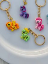 Magical Pony Keychain Collection Colorful Fantasy Charms