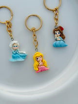 Fairytale Princess Keychain Set Adorable Royal Charms