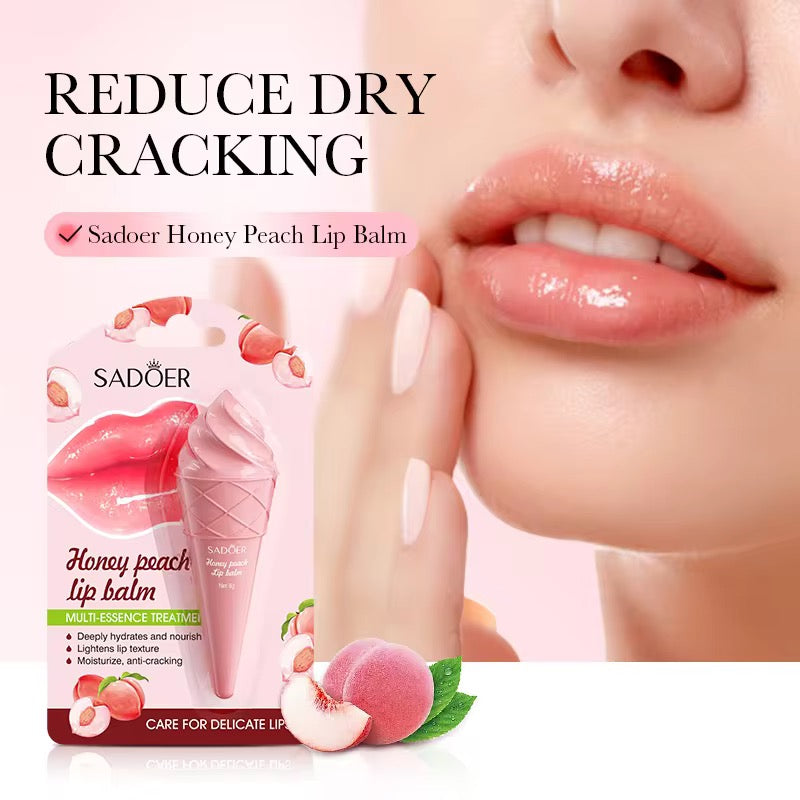 SADOER Ice Cream Lip Balm Moisturizing & Nourishing 2 Flavor