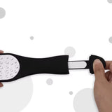 2-in-1 Professional Foot File & Callus Remover Black Stainless Steel Pedicure Tool