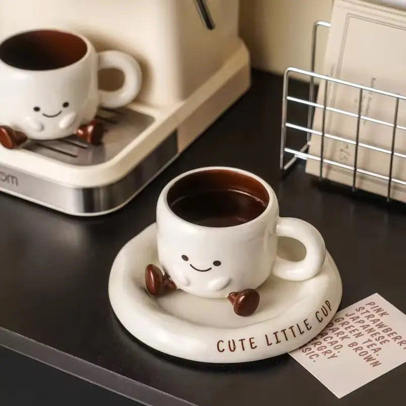 Cute Little Cup Ceramic Mug Set SparkelsSparkels