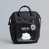 Cute Capybara Transparent Backpack SparkelsSparkels