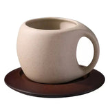 Minimalist Stoneware Ceramic Cup & Saucer SparkelsSparkels