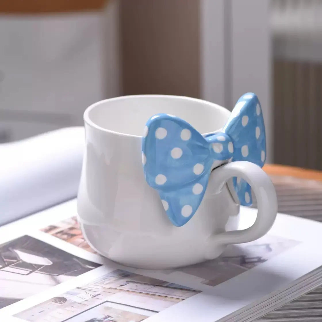 Polka Bow Ceramic Mug SparkelsSparkels