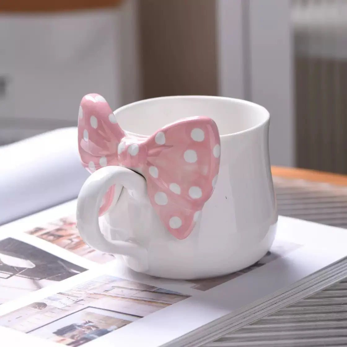 Polka Bow Ceramic Mug SparkelsSparkels