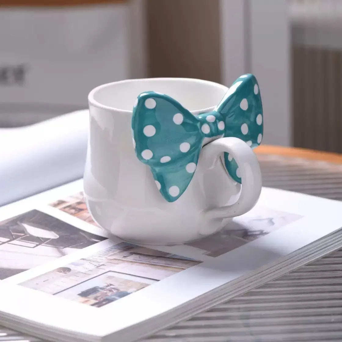 Polka Bow Ceramic Mug SparkelsSparkels