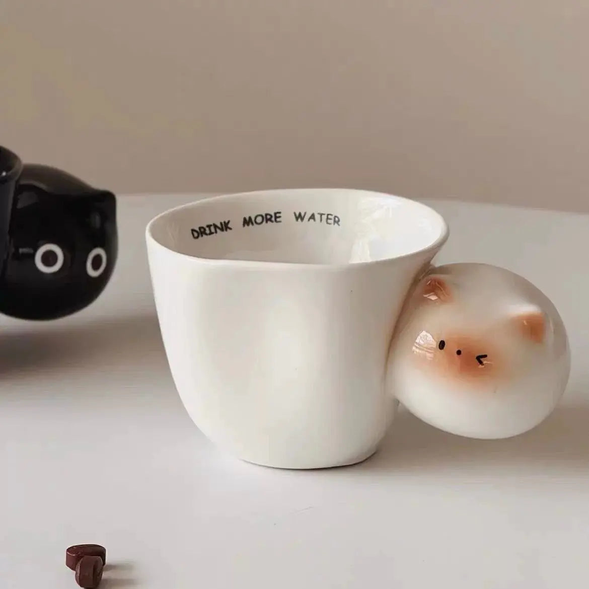 Peekaboo Cat Ceramic Mug SparkelsSparkels