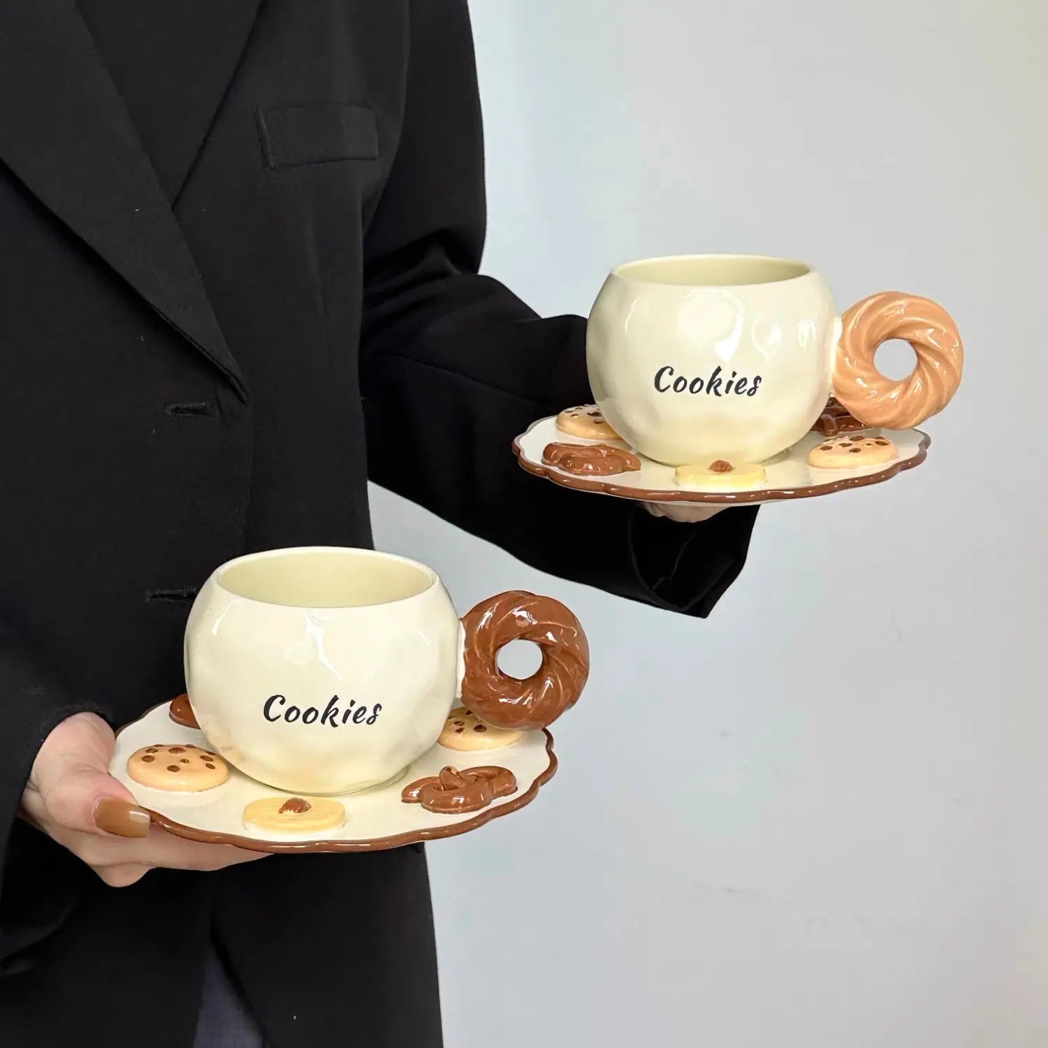 Cookies & Donut Ceramic Cup Set SparkelsSparkels