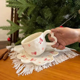 Ribbon Blossom Ceramic Cup & Saucer SparkelsSparkels